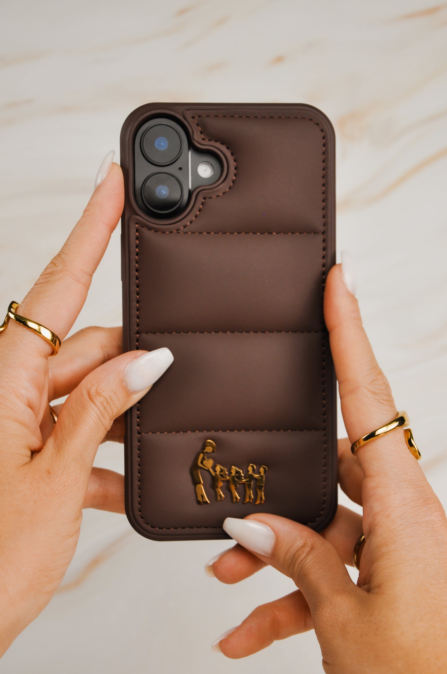Case Puff Brown - Customizable