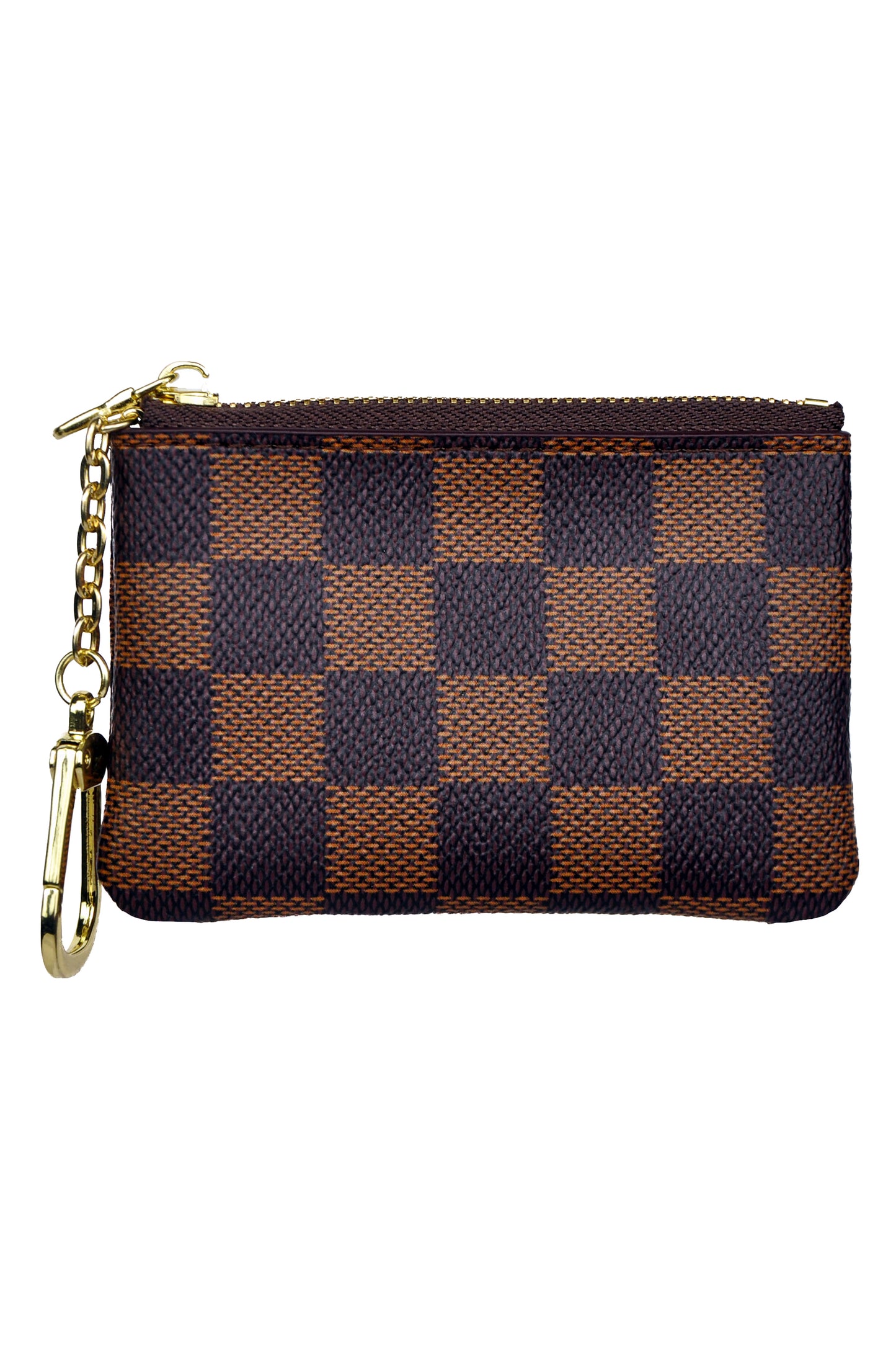 Checkered Key Pouch