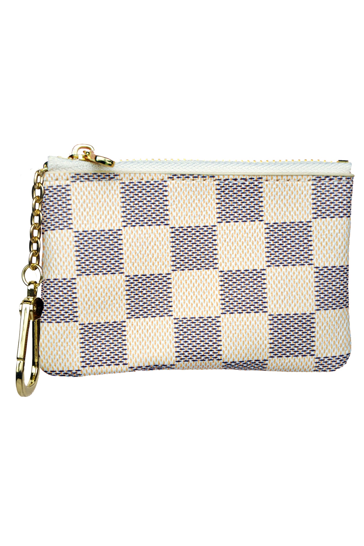 Checkered Key Pouch