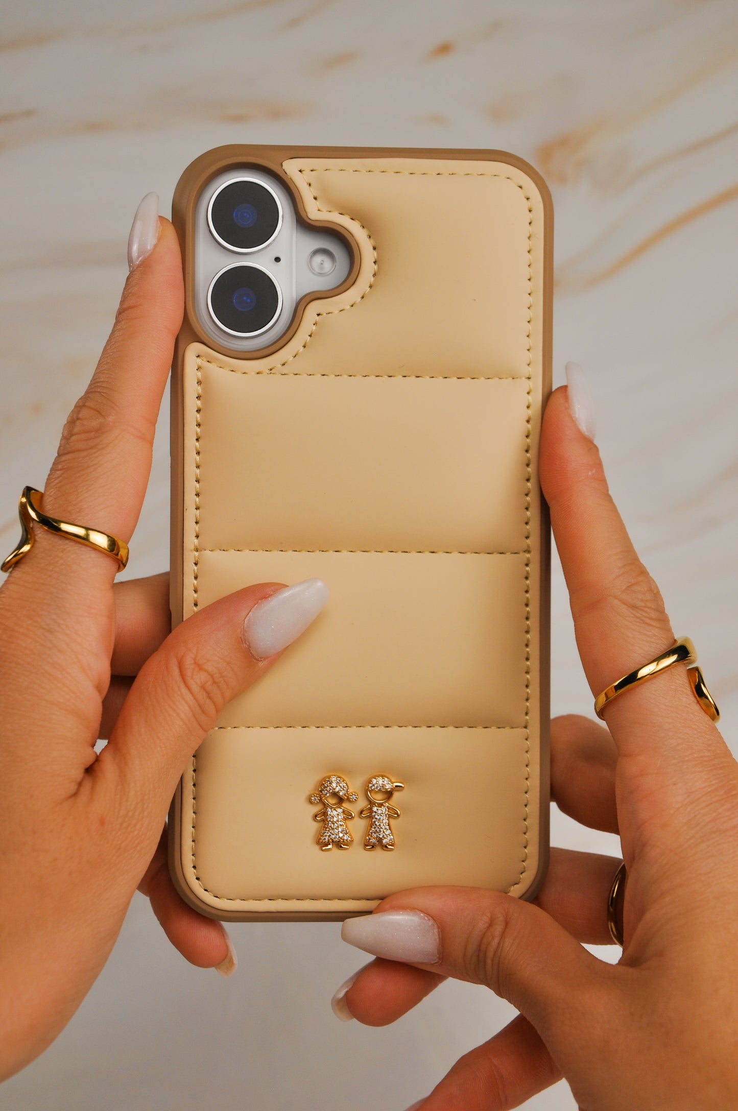 Case Puff Beige - Customizable