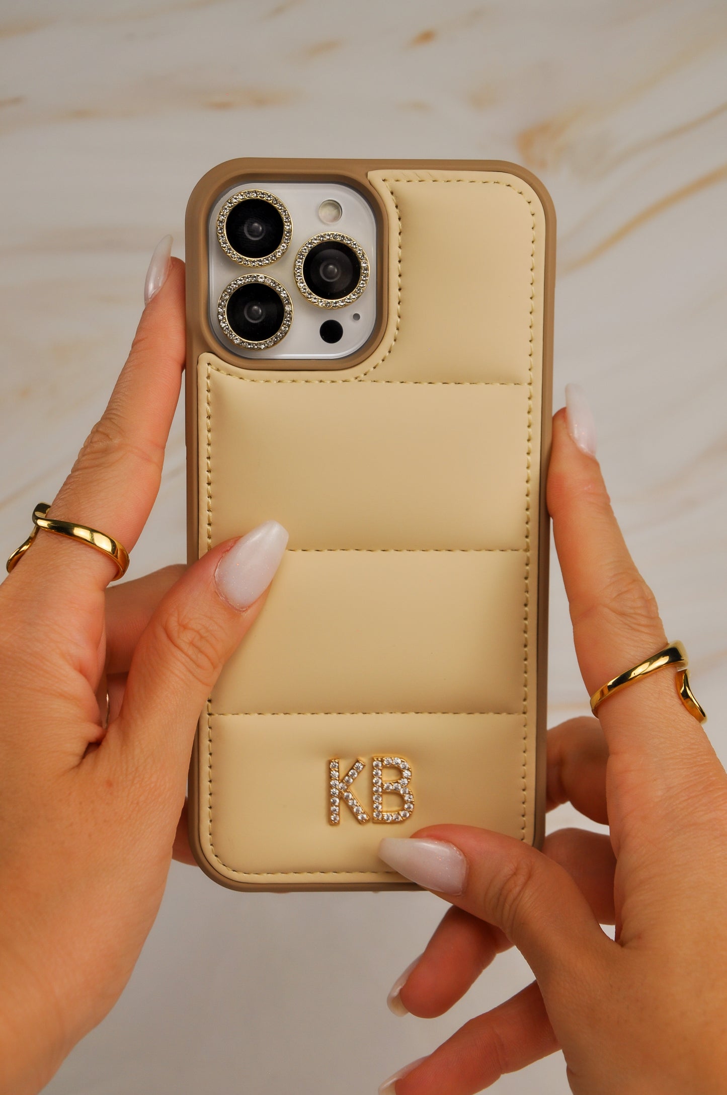 Case Puff Beige - Customizable