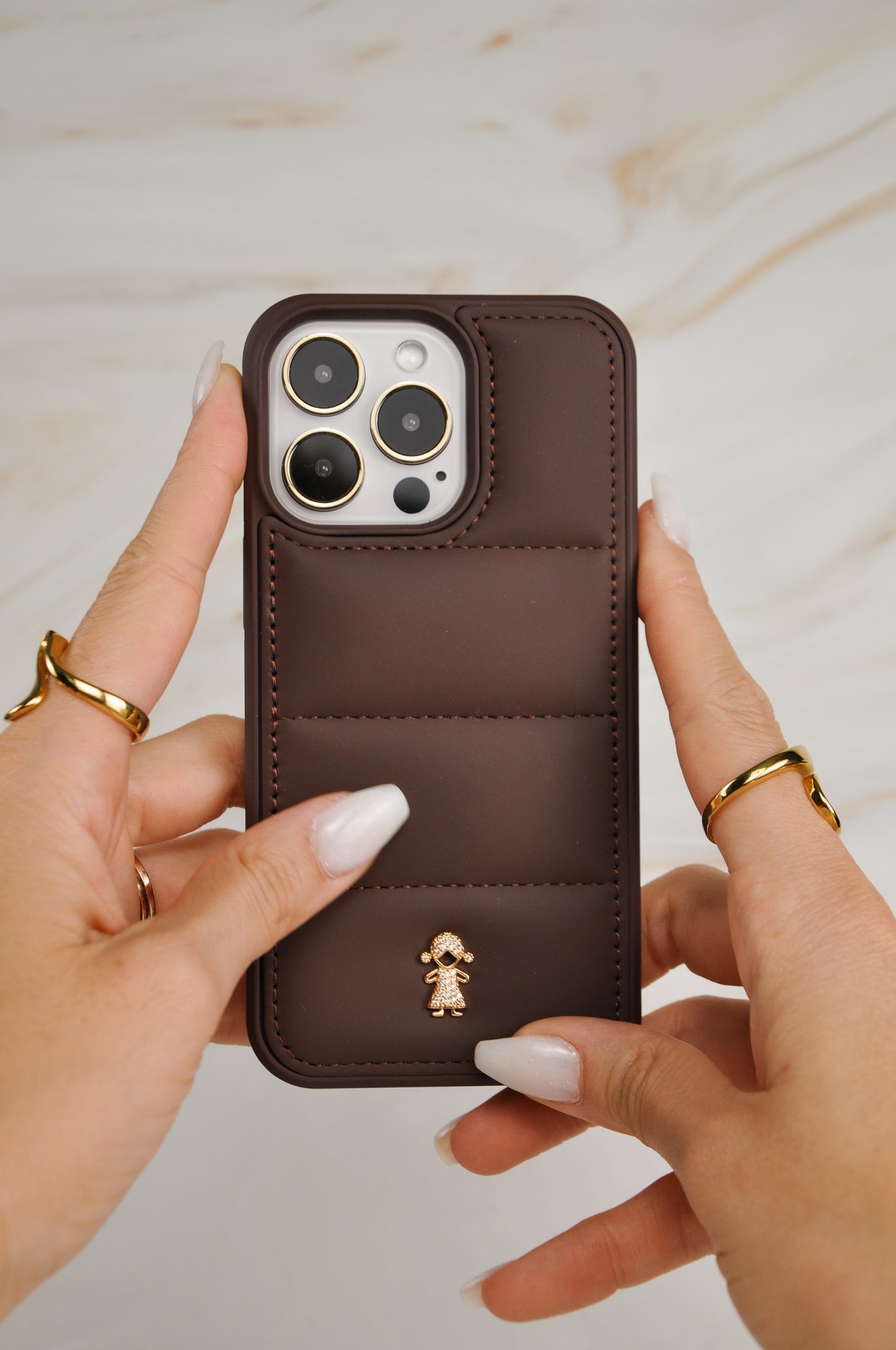 Case Puff Brown - Customizable