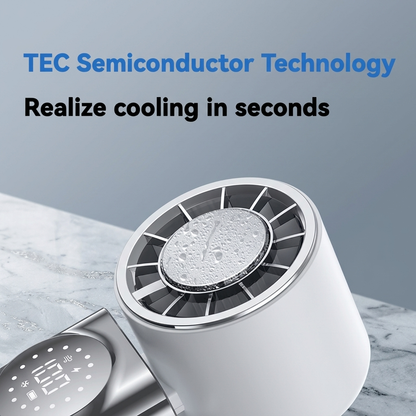 AeroJet Portable Turbo Fan & Power Bank - 3600mAh Handheld Fan with LED Display