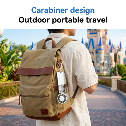 AeroJet Portable Turbo Fan & Power Bank - 3600mAh Handheld Fan with LED Display